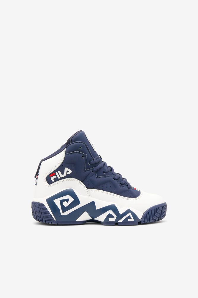 Fila Mb White/Navy Sneakers Kids - NZ 14572-EFTS